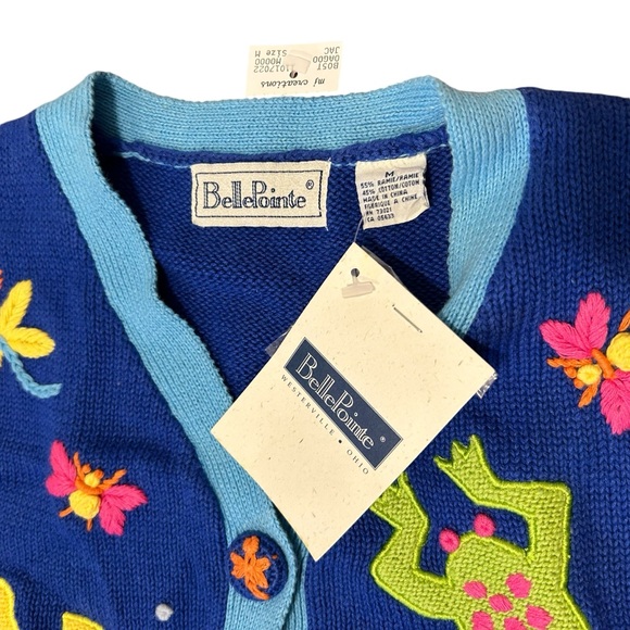 VINTAGE | Deadstock BellePoint Embroidered Frog + Turtle‎ Vest - NWT - Picture 3 of 6